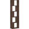 Knihovna 5patrová 45 x 23,5 x 162,5 cm kompozitní dřevo [852785] (Barva Šedá sonoma)