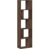 Knihovna 5patrová 45 x 23,5 x 162,5 cm kompozitní dřevo [852785] (Barva Šedá sonoma)
