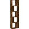 Knihovna 5patrová 45 x 23,5 x 162,5 cm kompozitní dřevo [852785] (Barva Šedá sonoma)