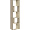 Knihovna 5patrová 45 x 23,5 x 162,5 cm kompozitní dřevo [852785] (Barva Šedá sonoma)