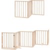 Zábrana pro psy s dvířky skládací 15 panelů 750 cm topol [3155531] (Barva Přírodní)