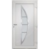 Vchodové dveře antracitové 98 x 190 cm [279206] (Barva bílá zvenku / bílá uvnitř)