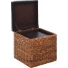 Sada taburetů z mořské trávy 2 kusy [246110] (Barva Hnědá)
