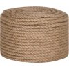Jutové lano 50 m dlouhé 14 mm silné [153758] (Barva Přírodní)