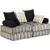 2místný modulární pouf textil [244985] (Barva Patchwork)