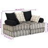2místný modulární pouf textil [244985] (Barva Patchwork)