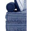 2místný modulární pouf textil [244985] (Barva Patchwork)