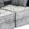 2místný modulární pouf textil [244985] (Barva Patchwork)