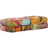 2místný modulární pouf textil [244985] (Barva Patchwork)