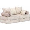 2místný modulární pouf textil [244985] (Barva Patchwork)