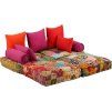 2místný modulární pouf textil [244985] (Barva Patchwork)