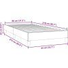 Postel Box Spring bez matrace 80x210 cm samet [3315802] (Barva Tmavě šedá)