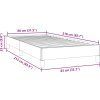 Postel Box Spring bez matrace 80x210 cm samet [3315802] (Barva Tmavě šedá)