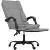 Masážní polohovací kancelářské křeslo textil [349675] (Barva Světle šedá)