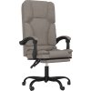 Masážní polohovací kancelářské křeslo textil [349675] (Barva Světle šedá)