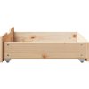 Zásuvky pod postel 2 ks 65 x 55 x 17 cm masivní borovice [850936] (Barva Bílá)