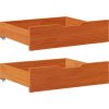 Zásuvky pod postel 2 ks 65 x 55 x 17 cm masivní borovice [850936] (Barva Bílá)