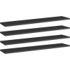 Nástěnné police 4 ks 100x20x1,5 cm kompozitní dřevo [805382] (Barva Šedá)