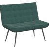 Lavice 110x74x84 cm samet [4012339] (Barva Tmavě zelená)