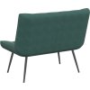 Lavice 110x74x84 cm samet [4012339] (Barva Tmavě zelená)