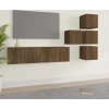 6dílný set TV skříněk dřevotříska [3120300] (Barva Šedá sonoma)