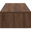 Nástěnná police se zásuvkami 60x26,5x15 cm kompozit [859974] (Barva Hnědý dub)