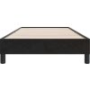 Postel Box Spring bez matrace 90x210 cm samet [3315809] (Barva Černá)