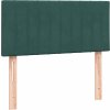 Box Spring Postel s matrací 90x220 cm Samet [3316434] (Barva Tmavě zelená)