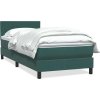 Box Spring Postel s matrací 90x220 cm Samet [3316434] (Barva Tmavě zelená)