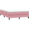 Box spring postel s matrací 140x210 cm samet [3315926] (Barva Růžová)