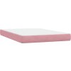 Box spring postel s matrací 140x210 cm samet [3315926] (Barva Růžová)