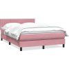 Box spring postel s matrací 160x220 cm samet [3316456] (Barva Tmavě šedá)