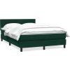 Box spring postel s matrací 160x220 cm samet [3316456] (Barva Tmavě šedá)