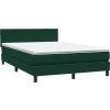 Box spring postel s matrací 160x220 cm samet [3316456] (Barva Tmavě šedá)