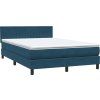 Box spring postel s matrací 160x220 cm samet [3316456] (Barva Tmavě šedá)