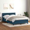 Box spring postel s matrací 160x220 cm samet [3316456] (Barva Tmavě šedá)