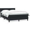 Box spring postel s matrací 160x220 cm samet [3316456] (Barva Tmavě šedá)