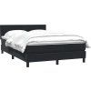 Box spring postel s matrací 160x220 cm samet [3316456] (Barva Tmavě šedá)