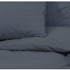 Sada ložního prádla 220 x 240 cm bavlna [136051] (Barva tmavě šedá a bílá)