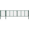 Zahradní brána ocel 500 x 100 cm [144317] (Barva Zelená)
