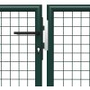 Zahradní brána ocel 500 x 100 cm [144317] (Barva Zelená)
