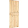 Dveře NARVIK 80 x 210 cm masivní borové dřevo [154431] (Barva Přírodní)