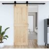 Dveře NARVIK 80 x 210 cm masivní borové dřevo [154431] (Barva Přírodní)