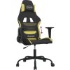 herní židle textil [3143717] (Barva Černá a světle zelená)