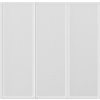 Sprchová a vanová zástěna 117 x 120 cm 3 panely skládací [140784] (Barva Bílá)