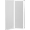 Sprchová a vanová zástěna 117 x 120 cm 3 panely skládací [140784] (Barva Bílá)