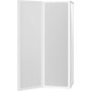 Vanová zástěna 141 x 132 cm 3 skládací panely [140785] (Barva Bílá)