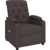 Masážní křeslo textil [339117] (Barva Tmavě hnědá)