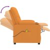 Masážní křeslo textil [339117] (Barva Tmavě hnědá)