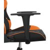 Masážní herní židle umělá kůže [345517] (Barva Černá a oranžová)